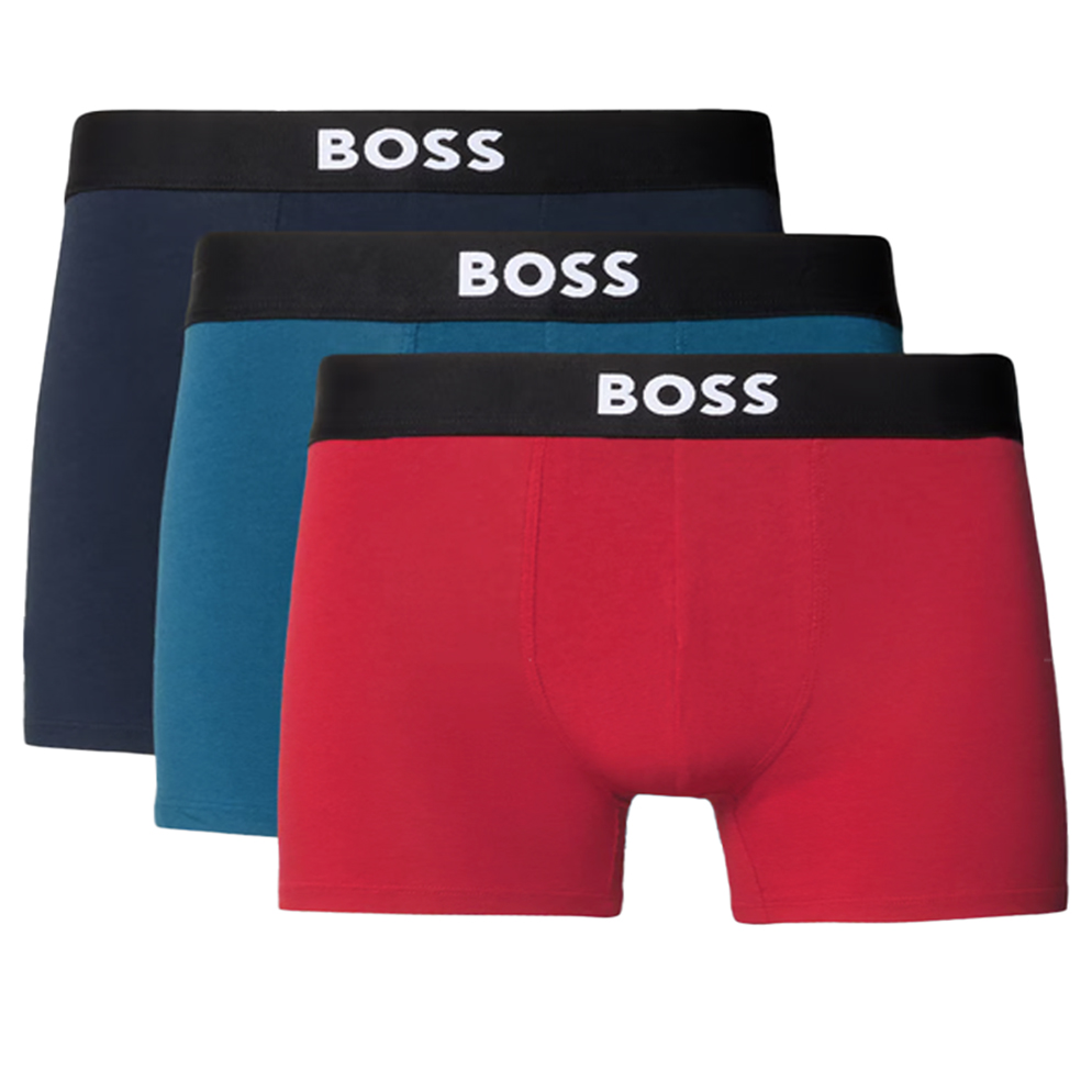 Boss ONE boxer - trunk 3-pack rood/blauw